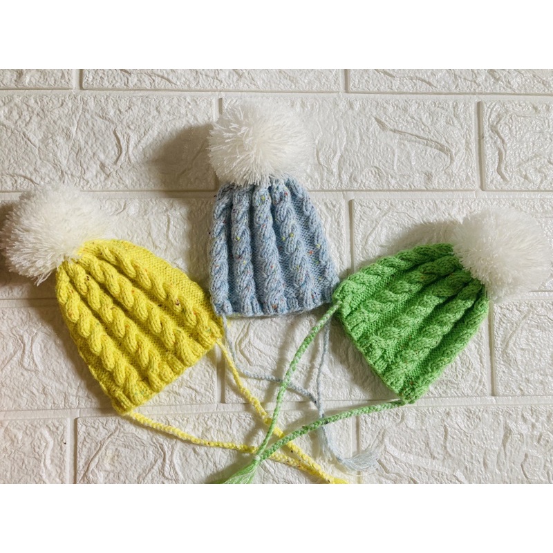 mũ len hoa vặn thừng cho blythe doll