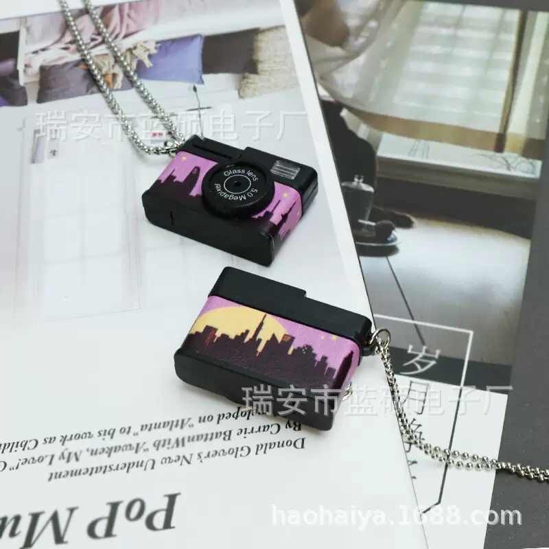 Móc khoá camera có đèn xịn sò, móc treo cặp balo hình máy ảnh