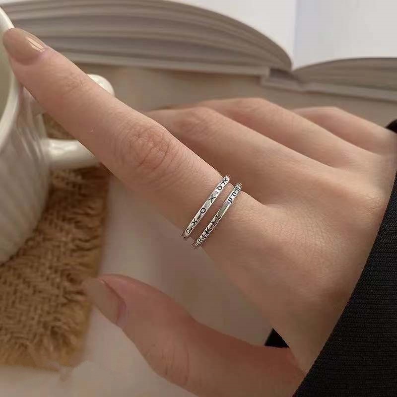 Nhẫn Nữ Thiết Kế Hở Phong Cách Hy Lạp Đơn Giản Dễ Thương