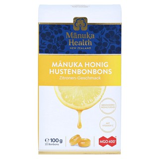 Viên kẹo ngậm mật ong Manuka vị chanh 100g - Manuka Health
