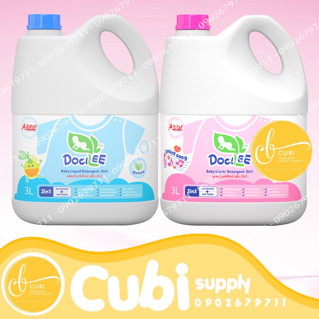 Nước giặt xả cho bé Docilee Thái Lan 3000ML