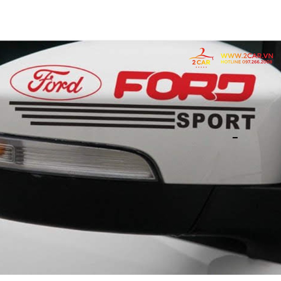 Tem dán decal gương xe FORD