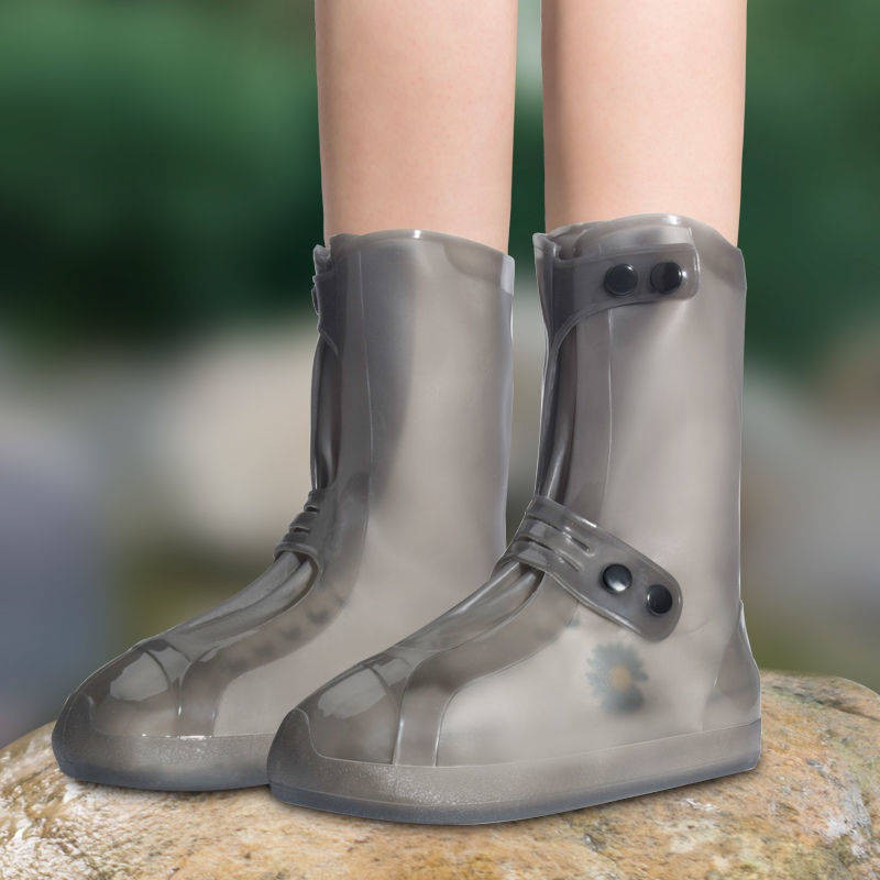 Rain Shlanket chống thấm nước dày mặc áo mưa không thấm nước bộ giày nam và nữ silicone giày suite giày boot boot set