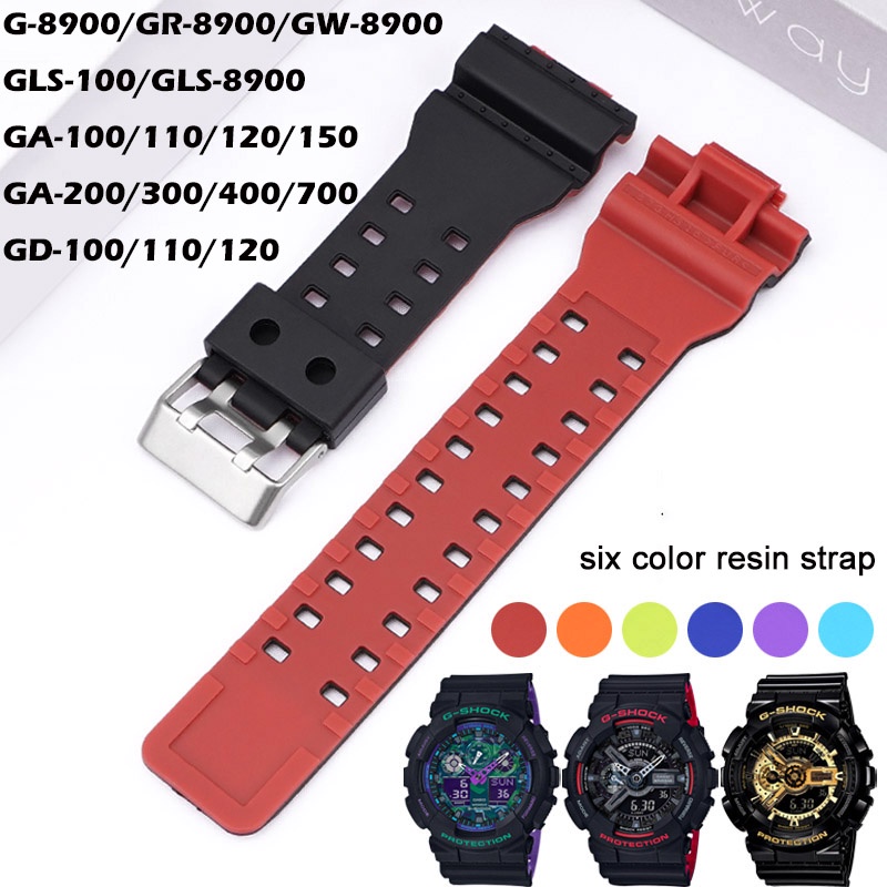 Dây Đeo Đồng Hồ Silicon Cho Casio G-SHOCK GD100 GD110/120/14 GA100/110/120/140 GA300/400/700 G8900 GR8900 GW8900
