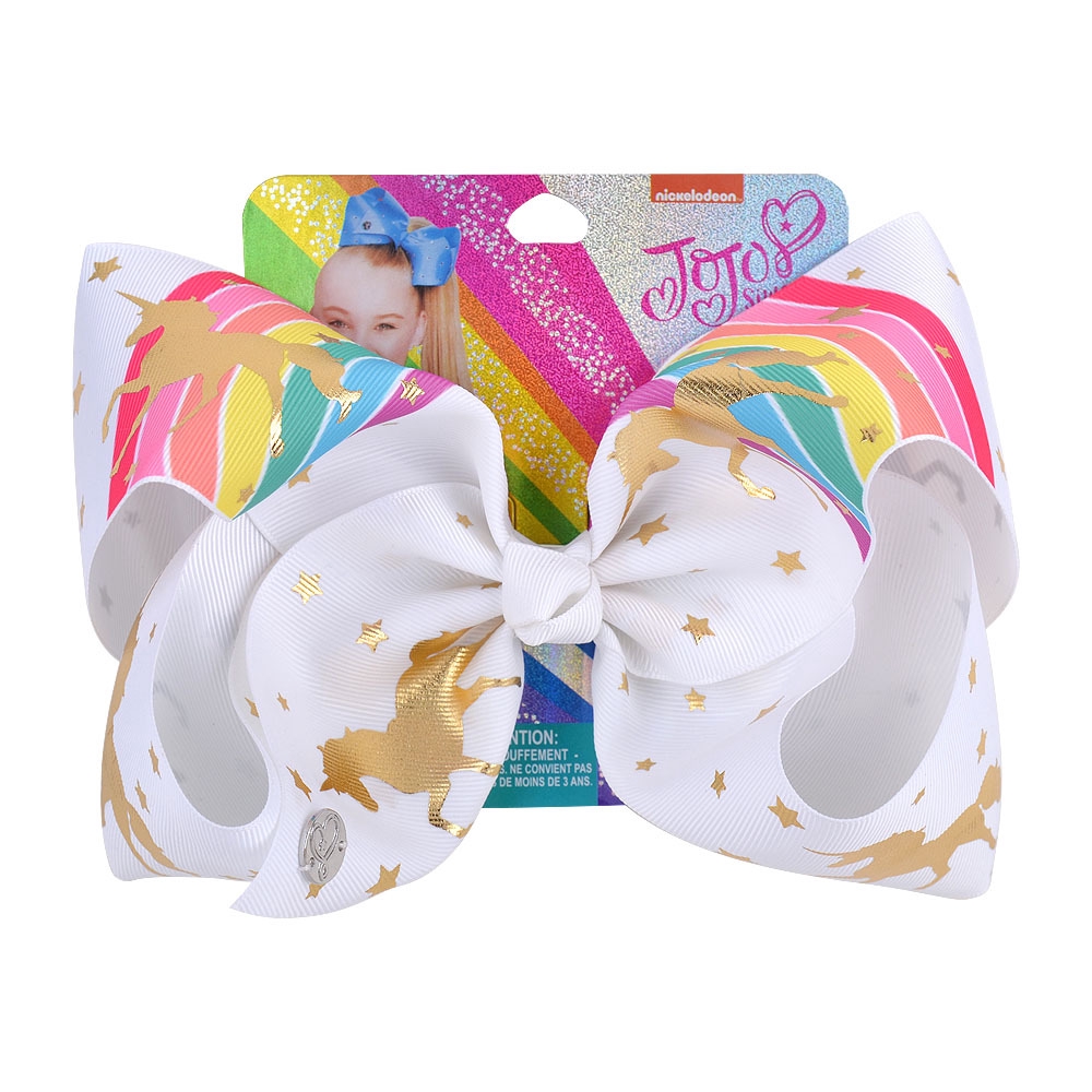 Mũ đội đầu kẹp tóc nơ 8 inch Jojo Siwa ngày Giáng sinh dành cho trẻ em