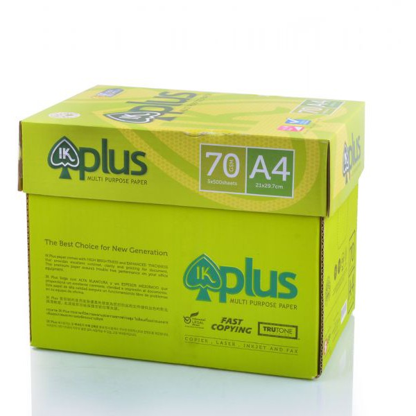 1 THÙNG GIẤY IN A4 IKPLUS ĐL70
