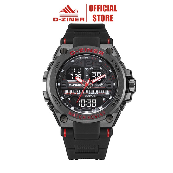 Đồng Hồ Đeo Tay Nam Điện Tử Thể Thao Sport Watch Chính Hãng D-ZINER 1901 Chống Nước 30M Tuyệt Đối Full Box