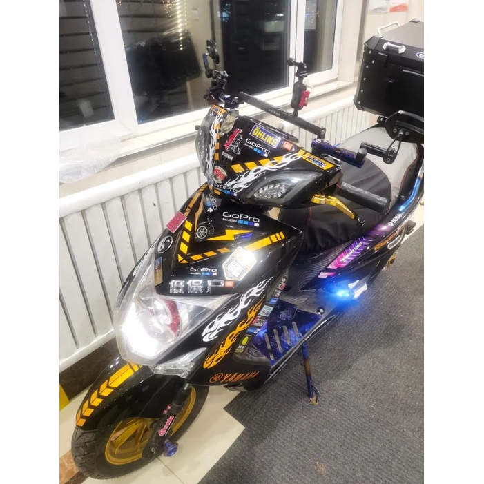 GOPRO Hero Reflective Sticker Xe máy thể thao mạo hiểm Motocross Chụp ảnh Decal dán trang trí sửa đổi cho YAMAHA
