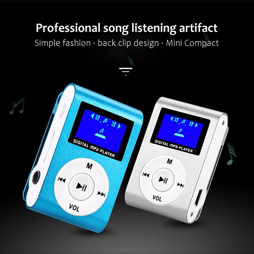 Máy Nghe Nhạc mp3 mini Màn Hình lcd Có Kẹp Tiện Dụng Khi Chơi Thể Thao
