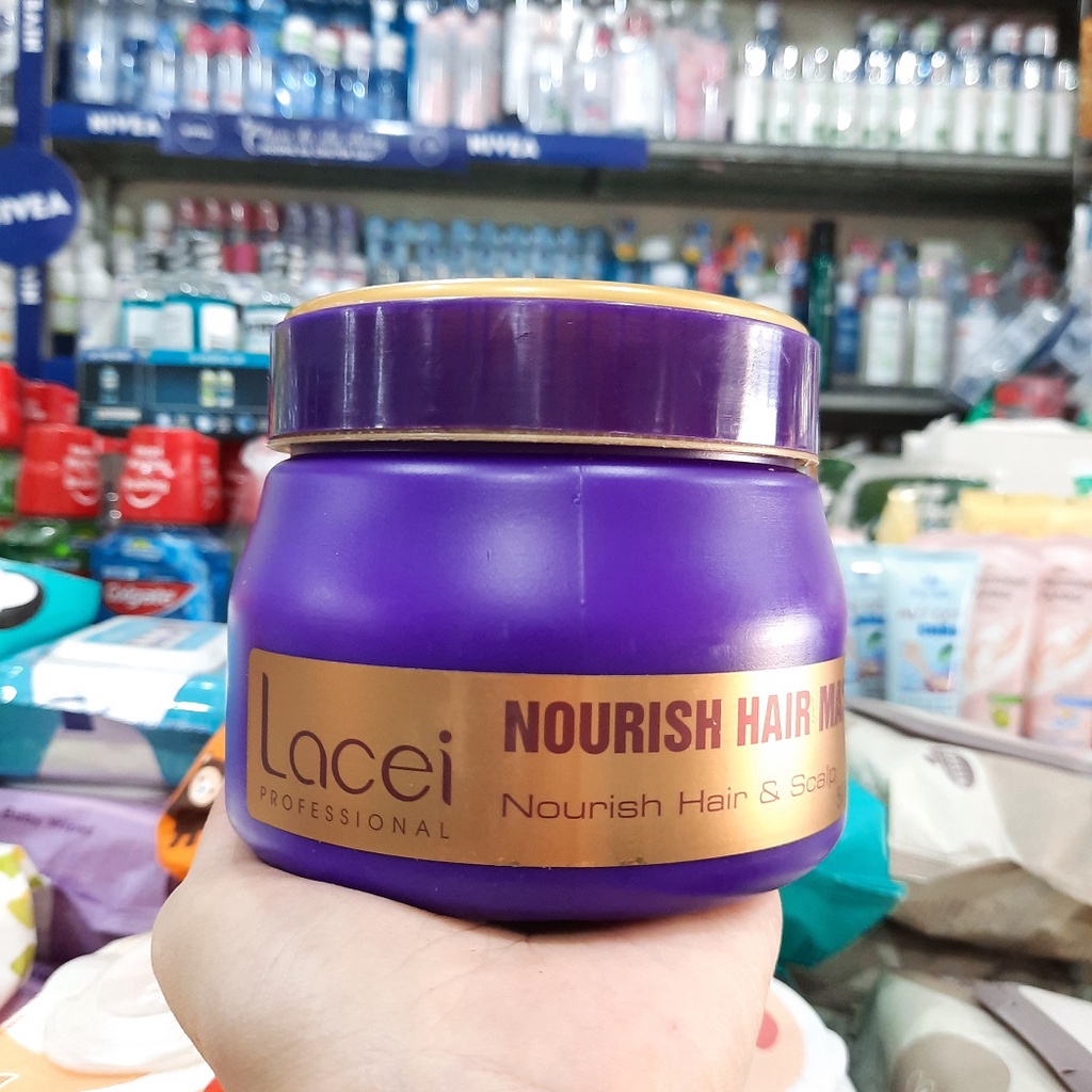 DẦU HẤP TÓC LACEI DAMAGE NOURISH GIÚP TÓC CHẮC KHỎE BÓNG MƯỢT 500ML