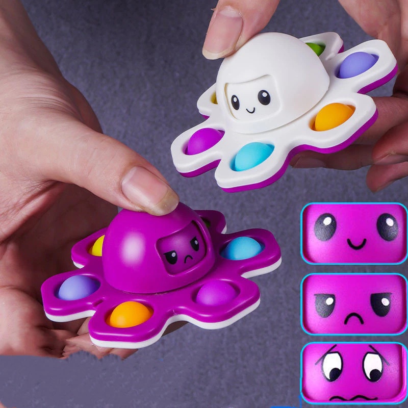 Con quay Spiner hình bạch tuộc thay đổi tâm trạng ANDY'S KIDS đồ chơi giảm căng thẳng xả stress Fidget Spiner