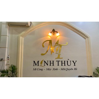 Cắt chữ alu đen trang trí theo mẫu