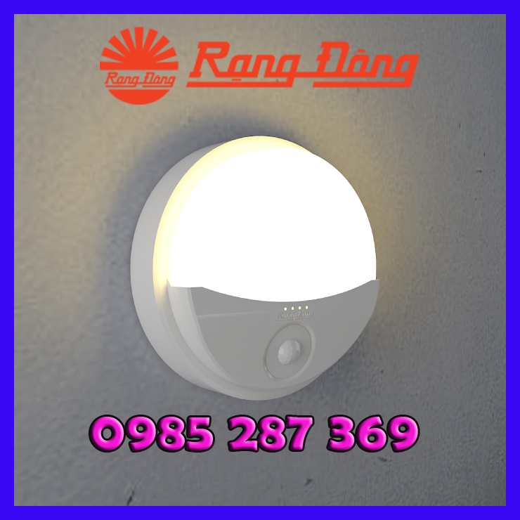 Đèn led cảm biến gắn tường Rạng Đông GT16.PIR 180/15W - 220x100/15W , Đèn cảm ứng chuyển động siêu sáng ốp trần