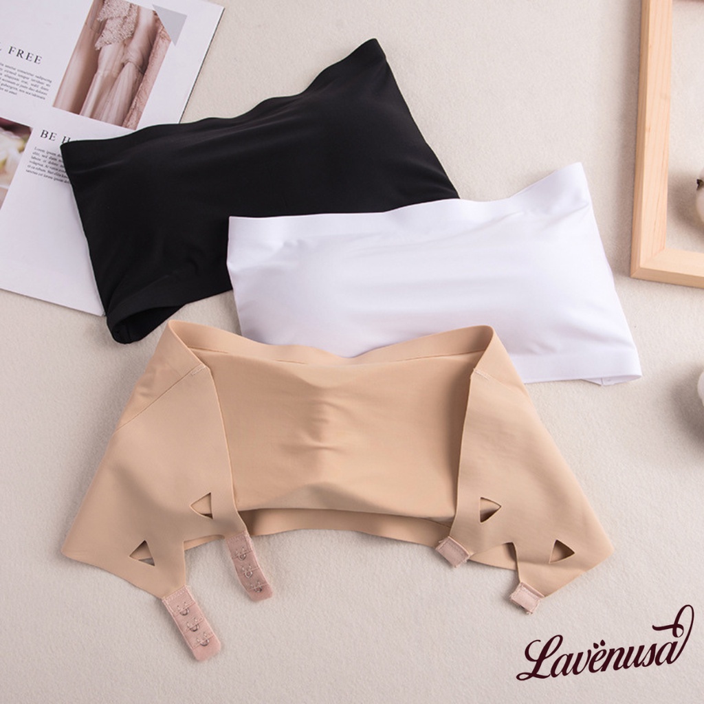 Áo bra quây đúc su không dây đệm mỏng không gọng freesize 40-58kg LAVENUSA AL70