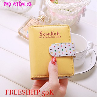 (MỚI VỀ) Ví Nữ Ngắn Cầm Tay V3 Nhỏ Gọn Xinh Xắn Kiểu Dáng Đẹp Da PU Cao Cấp Thời Trang Hàn Quốc