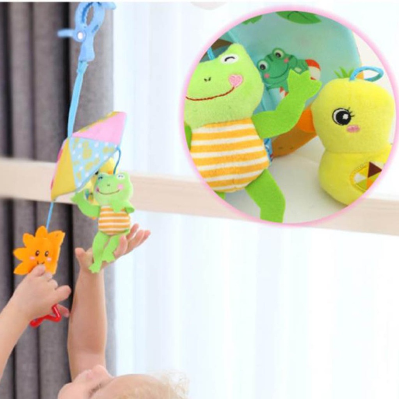 Phụ Kiện Treo Xung Quanh Giường Ngủ Bằng Vải Cotton Hình Động Vật Dễ Thương Cho Bé