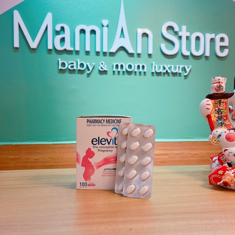 Elevit Vitamin Tổng Hợp Cho Bà Bầu 100 viên (Hàng Air Úc)