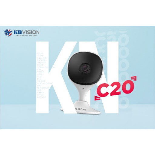 Camera IP hồng ngoại không dây 2.0 Megapixel KBVISION KBONE KN-C20 kèm thẻ 32GB