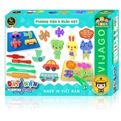 Combo Khuôn Và Đất Nặn Chủ Đề Phương Tiện Nhân Vật Cho Bé Thỏa Sức Sáng Tạo Hàng Việt Nam