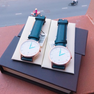 [Authentic] Đồng hồ Nam Nữ D.W Dapper dây da chính hãng