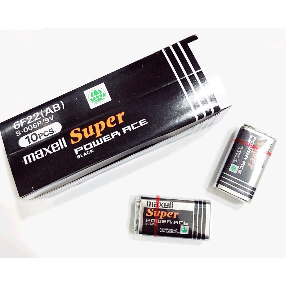 hộp 10 viên Pin 9v Maxell - pin 9v Maxell