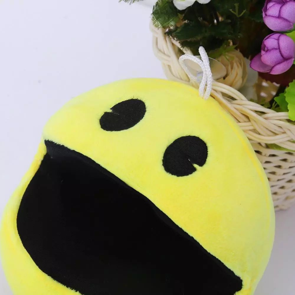 Đồ chơi nhồi bông mềm hình Pacman mặt cười 14cm cho bé