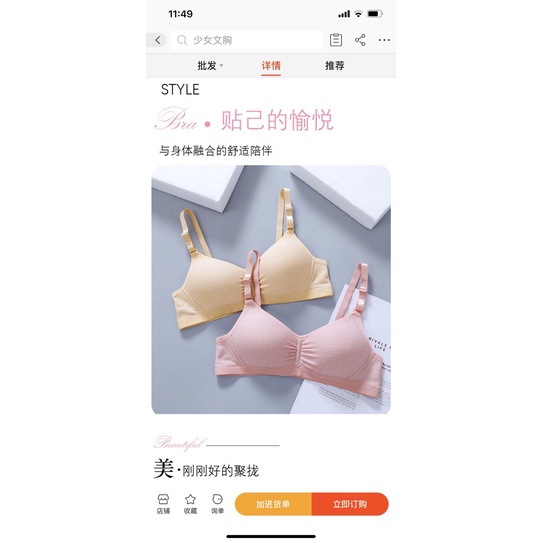 Áo lót ngực nữ sinh cotton cao cấp dây lưng bản to 3 móc chắc chắn 163