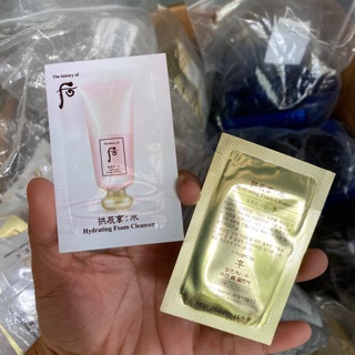 1 gói sữa rửa mặt Whoo hồng dạng gel date 2022