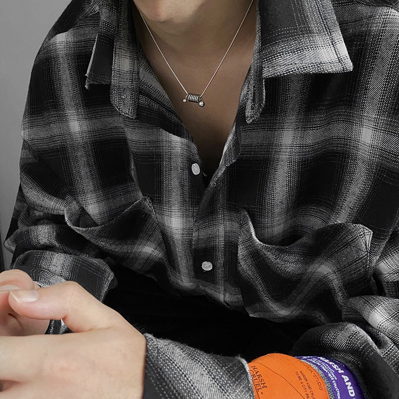 Vòng cổ Thép Titan Đính Hạt Phong Cách Hip Hop Thời Trang