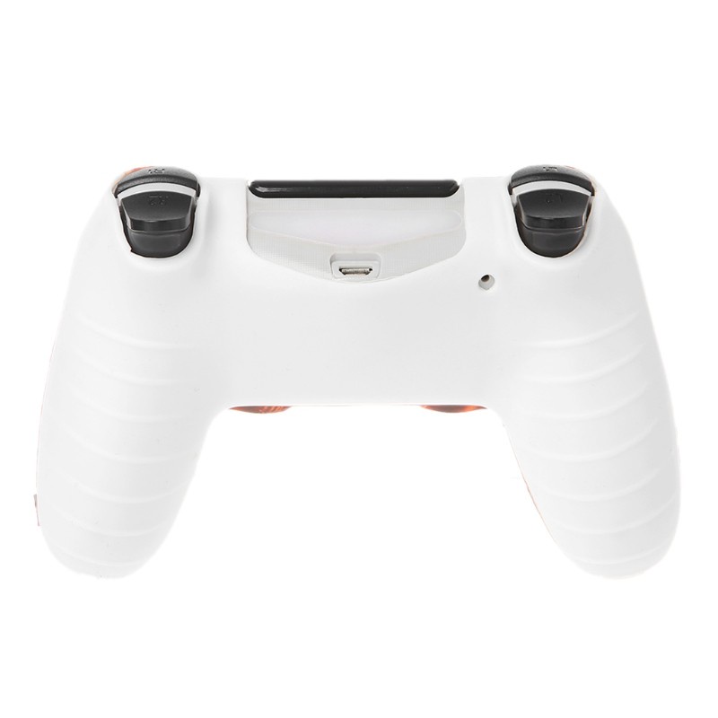 Bộ Vỏ Bọc Silicone + 2 Nắp Bảo Vệ Cho Tay Cầm Chơi Game Ps4