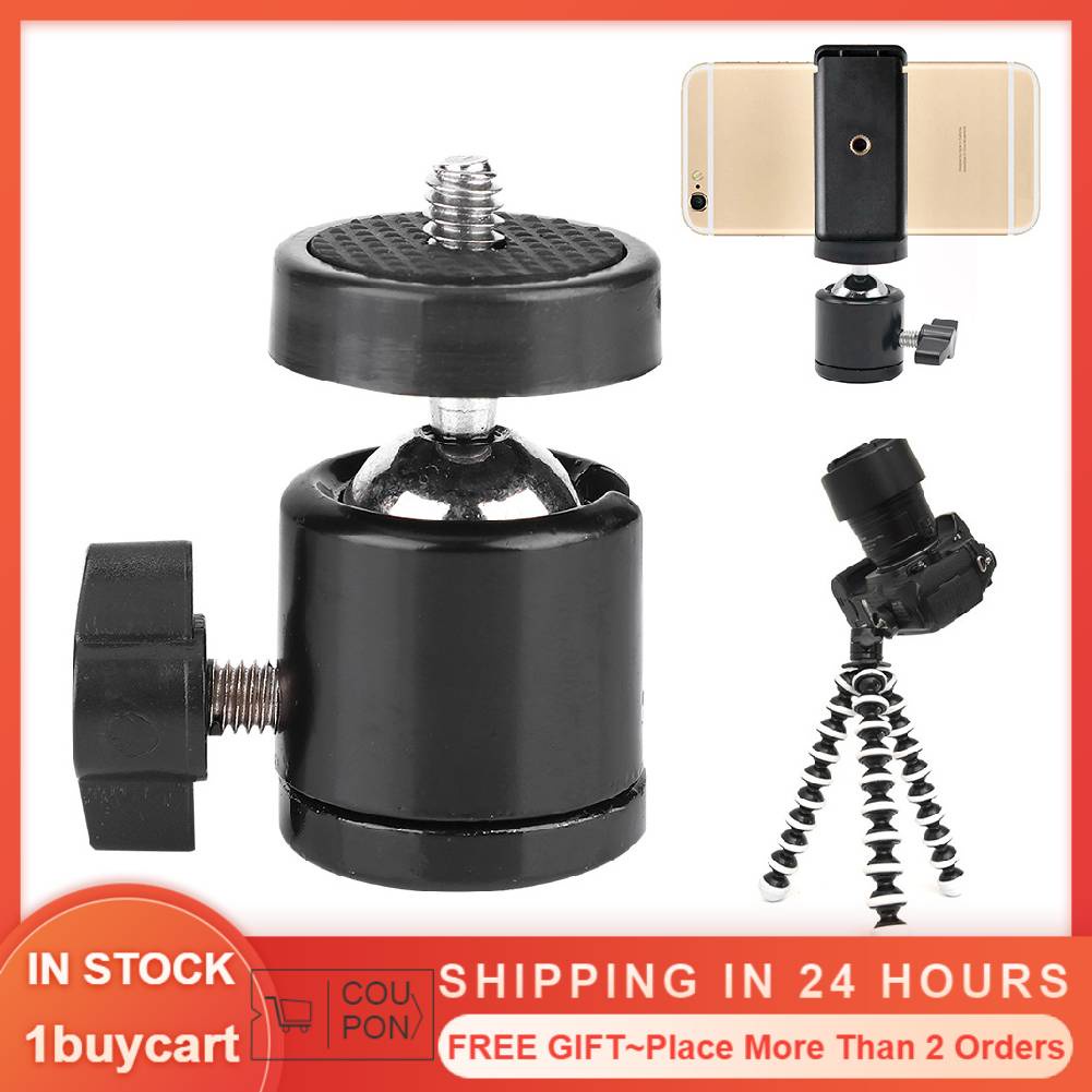 Đầu bi nhỏ mini bằng hợp kim nhôm cho chân tripod máy ảnh kỹ thuật số