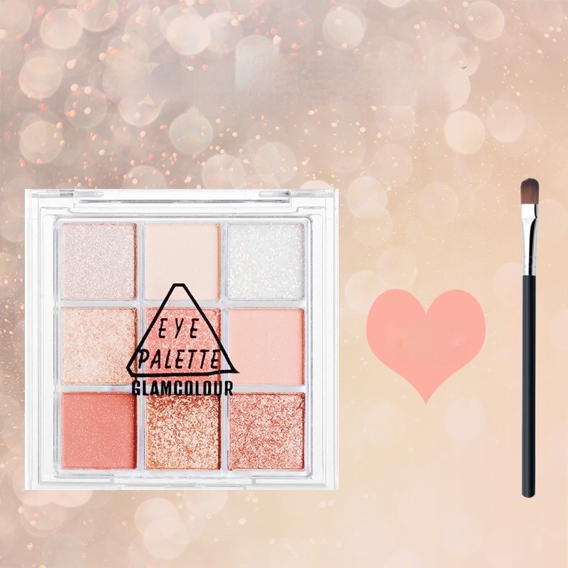 [Hàng mới về] Bảng phấn mắt 9 màu kim tuyến lấp lánh dễ sử dụng trang điểm xinh xắn
 | BigBuy360 - bigbuy360.vn