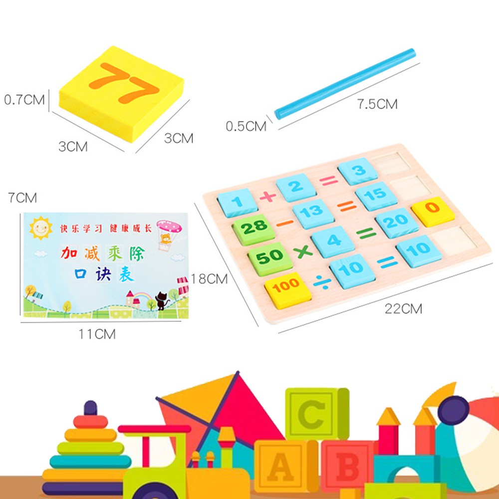 [BÉ HỌC TOÁN] Set 110 mảnh ghép Domino bằng gỗ, học tính toán cho bé từ 3 tuổi trở