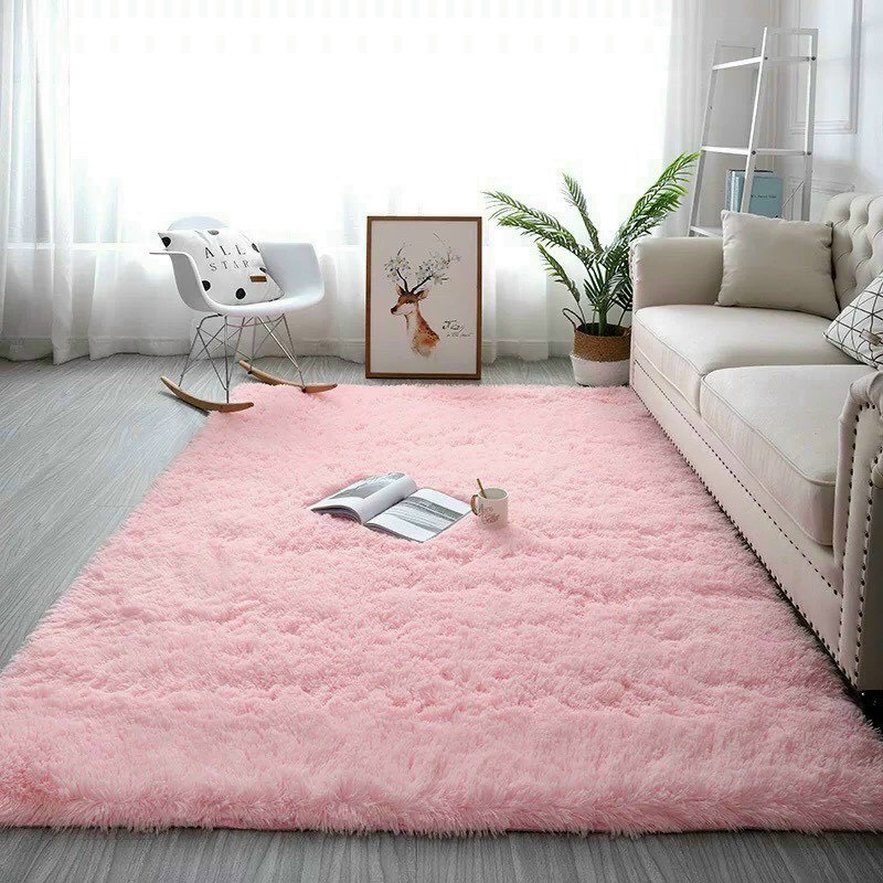Thảm lông trải sàn trang trí decor nhà cửa siêu đẹp, thảm lông dày dặn hàng đẹp kích thước 1m6x2m - Bông Decor
