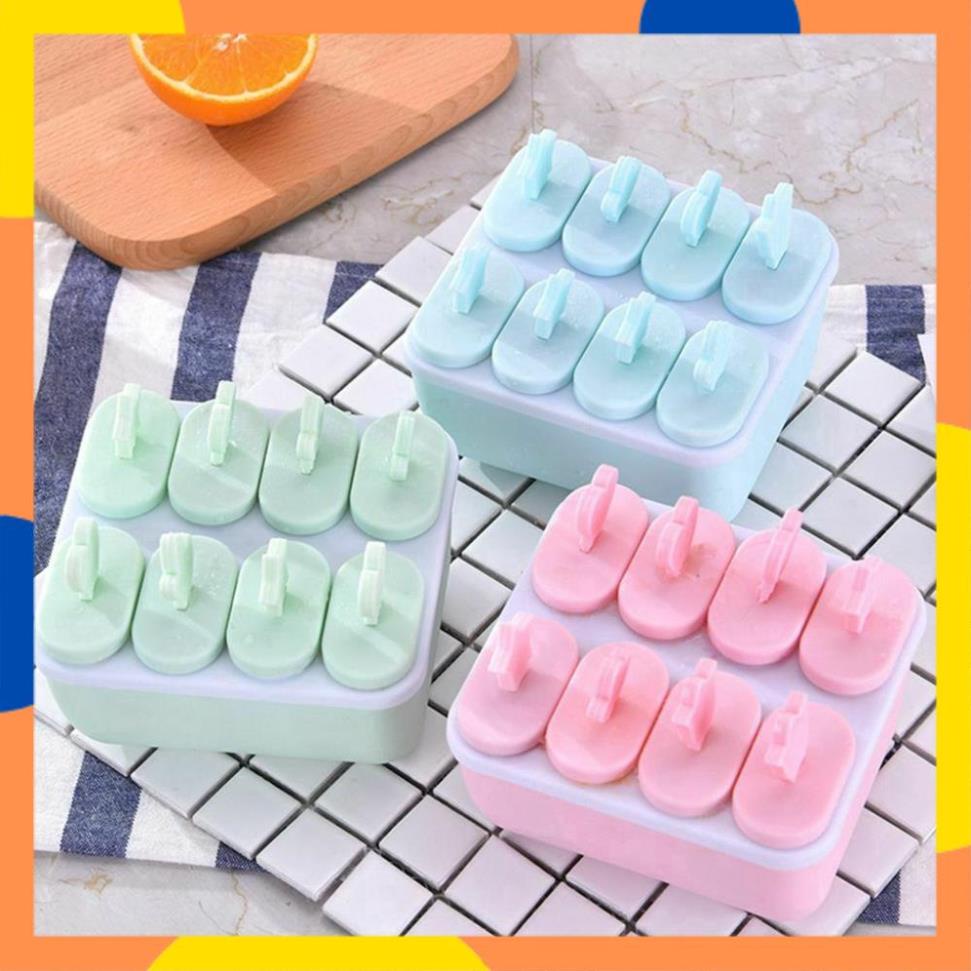 Khuôn làm kem que 8 ô Tiện Dụng có thể dùng được nhiều lần