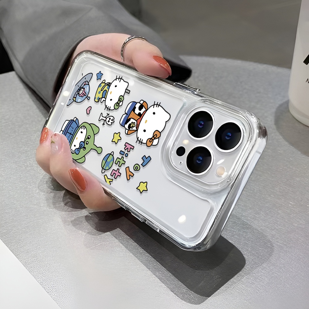 Ốp Điện Thoại Trong Suốt Hình hello kitty Cho iphone 14 Pro Max 14 Plus 13 11 12 7Plus X XR XS Max 8 7