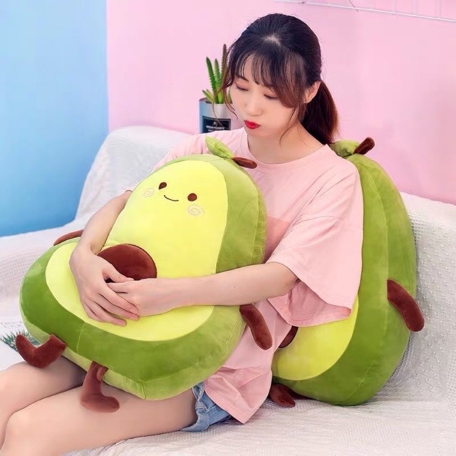 Gấu bông quả bơ dễ thương , bơ tròn size 40cm