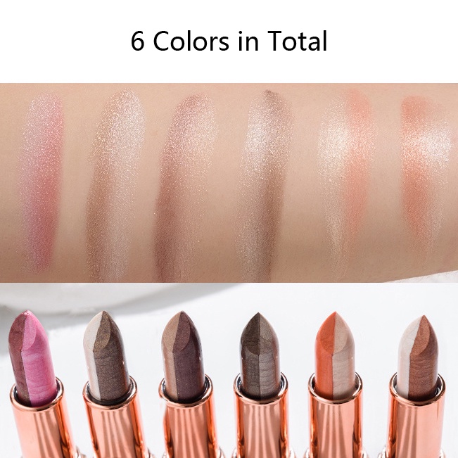 [Hàng mới về] Phấn mắt dạng thỏi hai tông màu gradient ánh ngọc trai lấp lánh lâu trôi chống thấm nước