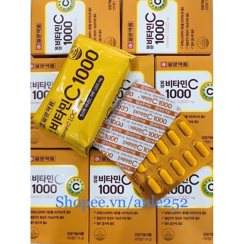 Viên Uống VITAMIN C 1000mg 일양 HÀN QUỐC (Sản phẩm vitamin C bán chạy nhất tại Hàn Quốc)