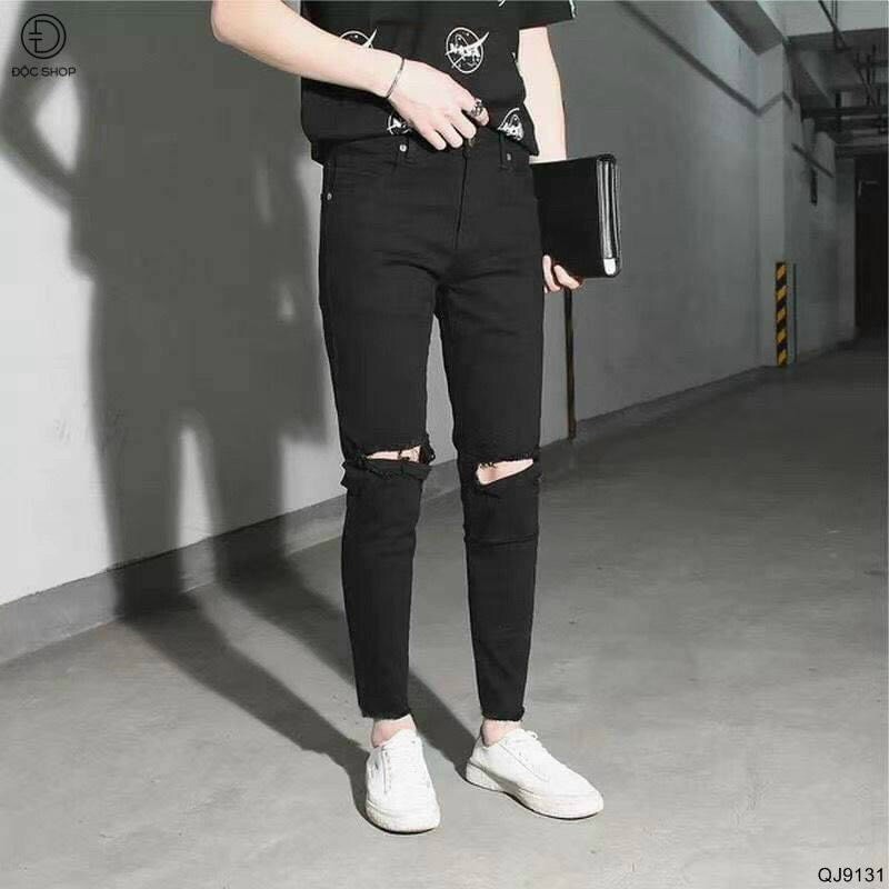 Quần Jean Nam Đen Trơn Cao Cấp VNXK | BigBuy360 - bigbuy360.vn