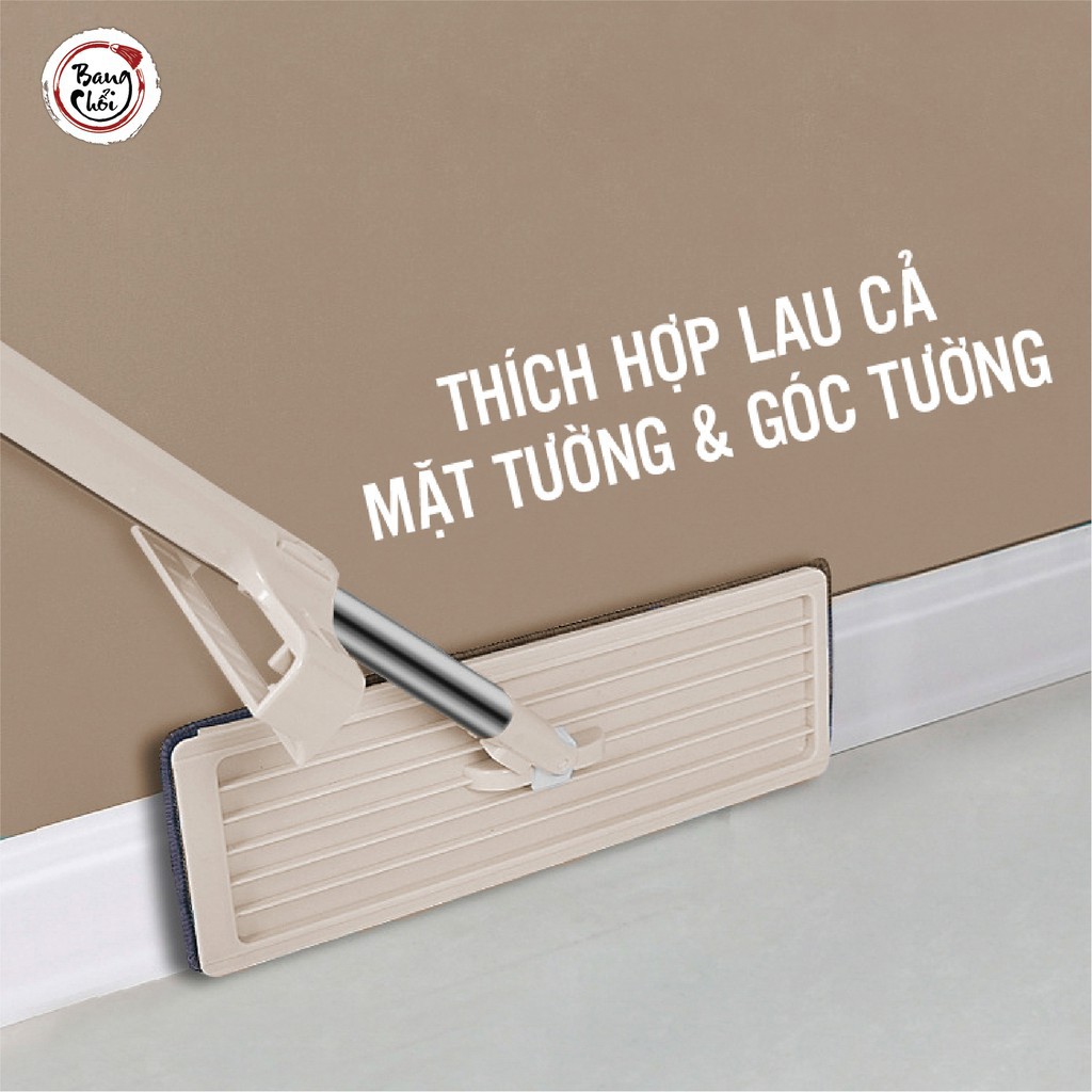 Cây Chổi Lau Nhà Thông Minh Xoay 360 Chà Sàn Vệ Sinh Nhà Cửa Tặng 1 Bông Lau Siêu Thấm Hút