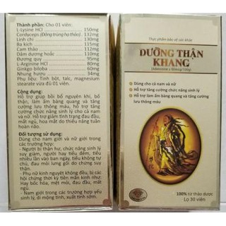 CHÍNH HÃNG Dưỡng thận khang dùng được cả nam và nữ