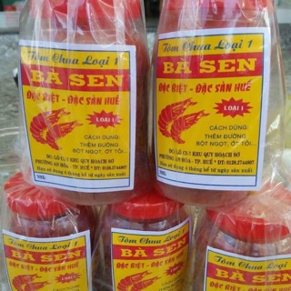 Tôm chua Huế nhãn hiệu bà sen