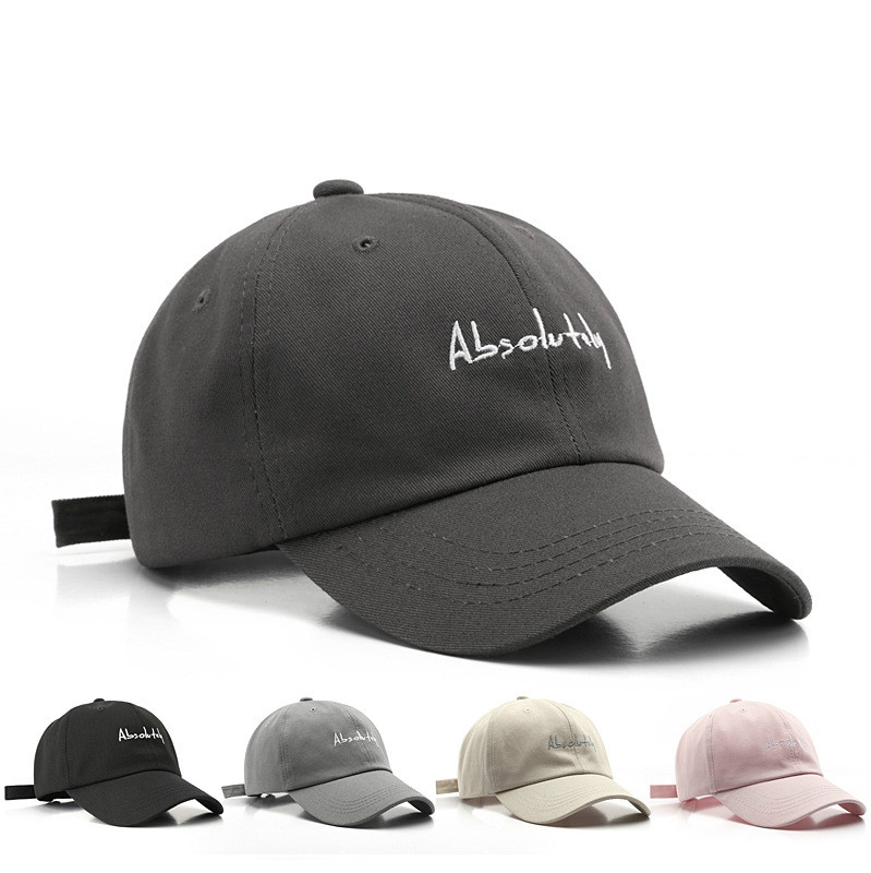 Mũ Lưỡi Trai LINJW Bằng Cotton Thêu Chữ Phong Cách Hàn Quốc 2020 Cho Nam Nữ