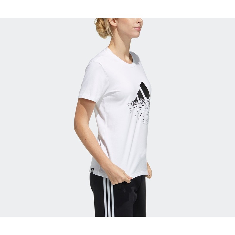 Ready Collar adidas plus size female summer sports t-shirt