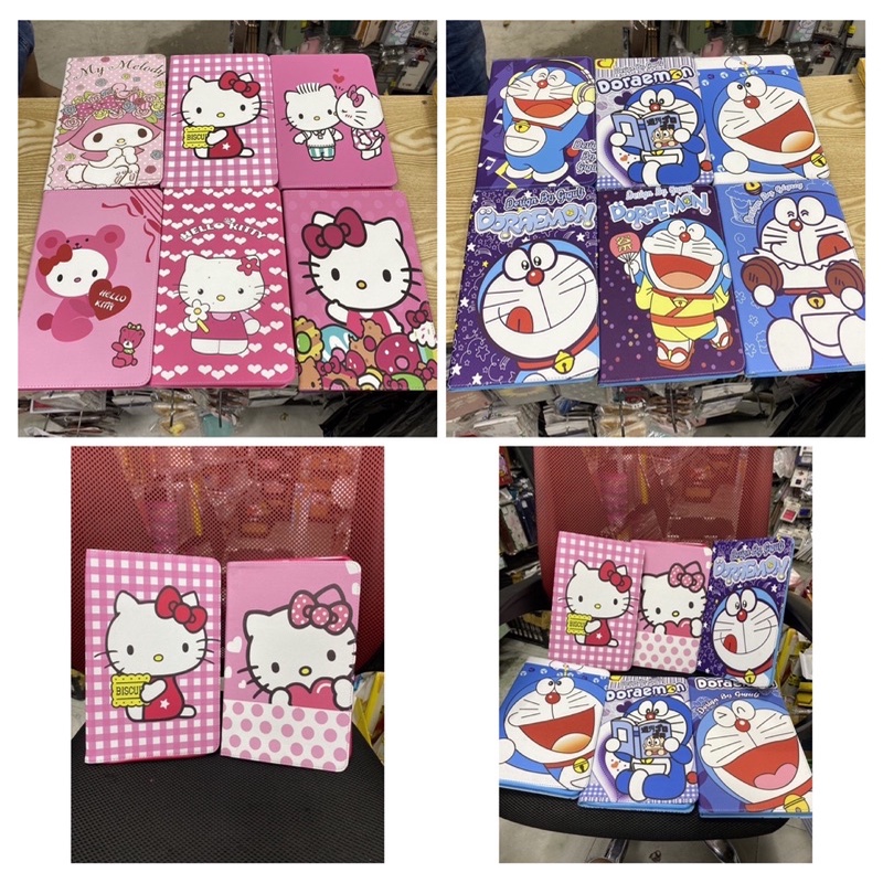 Bao da Samsung Tab A6 T580/T585 hình Doremon, Kitty