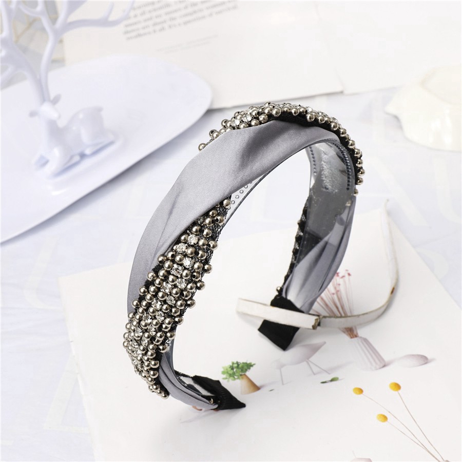 Băng đô cài tóc đính hạt phong cách Hàn Quốc thời trang cho nữ