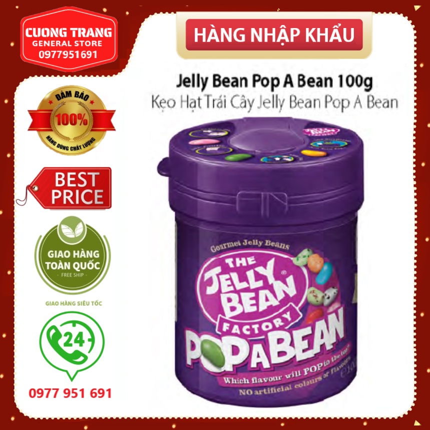 Kẹo Hạt Trái Cây Jelly Bean Pop A Bean 100G