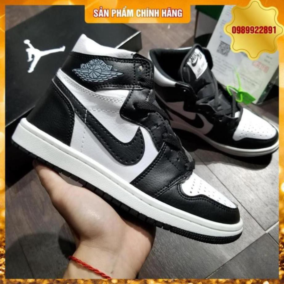 Giày thể thao jodan đen trắng cao Panda 1 Vnxk