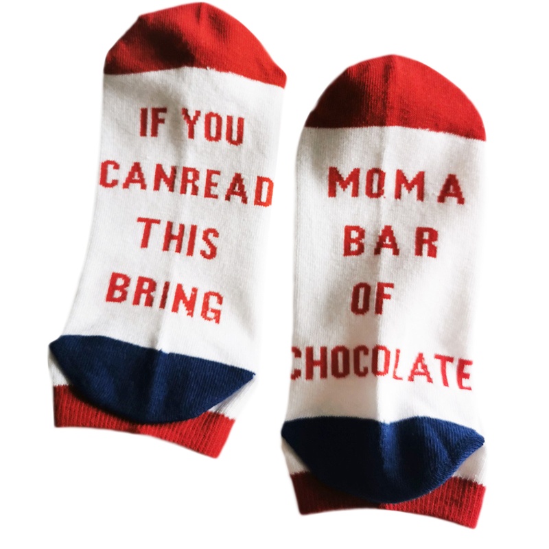 Xiangbao Vớ Cotton Unisex In Chữ If You Can Read This Bring Me Coffee Vui Nhộn Mới Lạ